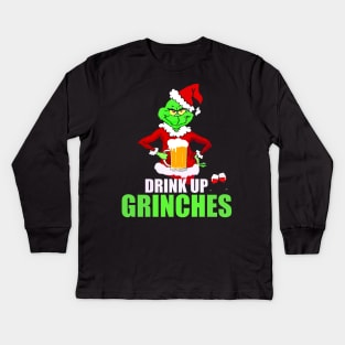 Drinnk Up Grinches Kids Long Sleeve T-Shirt